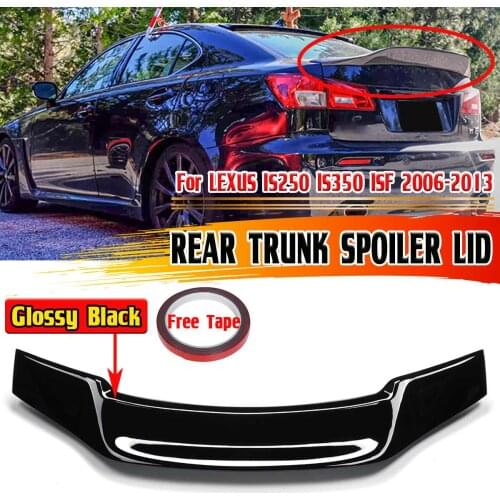 New IS350 RT Style Car Rear Trunk Spoiler Lip Boot Wing Lip For LEXUS IS250 IS350 ISF 2006-2013 Rear Trunk Spoiler Boot Wing