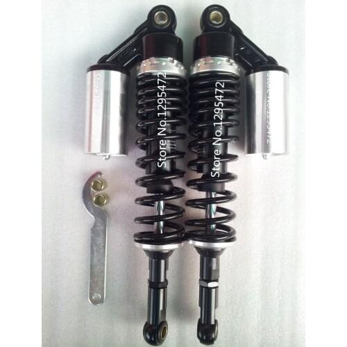 New universal 14.75" 380mm 8mm spring motorcycle Air shock absorber for yamahm Banshee honda atv silver+ black