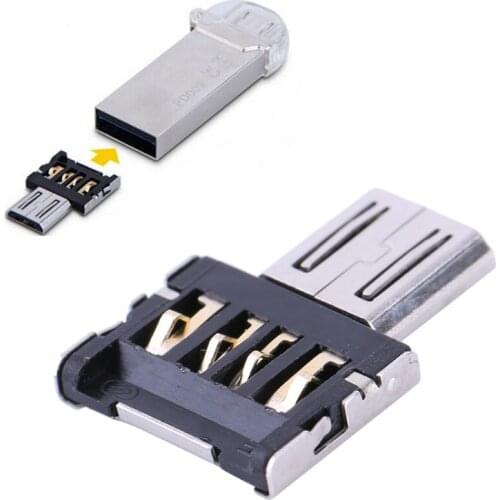 Portable USB to Micro USB OTG Converter for Table PC Mobile Phones With OTG Function