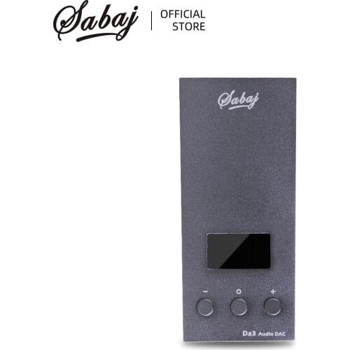 SABAJ Da3 Tiny DAC/Amplifier Hifi HI-Res Headphone Amplifier Portable USB DAC Screen Balanced Output Native DSD512 32bit/768kHz