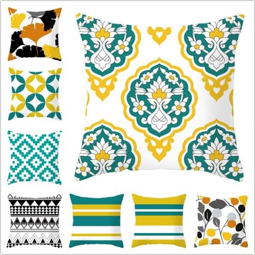 1 pcs Geometric Pillowcase Cushion Cover Home Decoration Polyester Velvet Modern Sofa Car Throw Pillows Cushion Covers 45x45cm