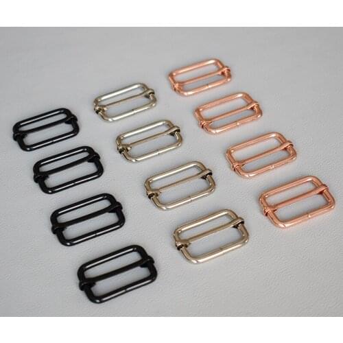 100 Pcs/Lot Zinc Alloy Slide Buckles for 30mm Handbag Purse Hardware Craft DIY Accessories High Quality Plated Metal Buckle