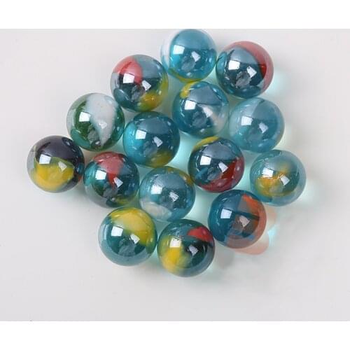 20PCS Glass Marbles Balls Clear 16mm Pinball Machine Charms Home Fish Tank Decor Vase Aquarium Toys for Kids