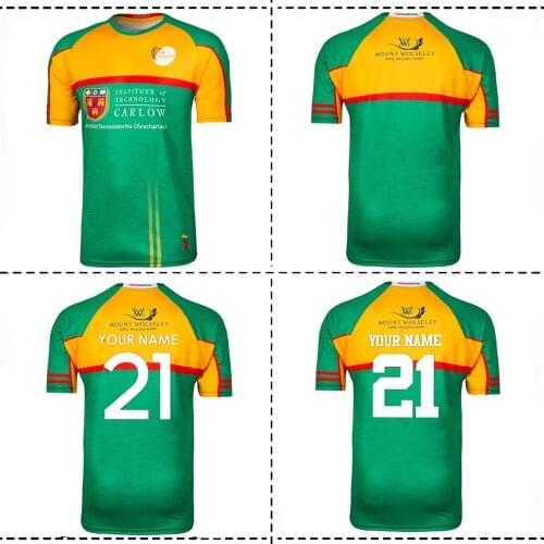 2021 Carlow Away Jersey 2021/22 IRELAND CARLOW TRAINING RUGBY JERSEY size S--5XL