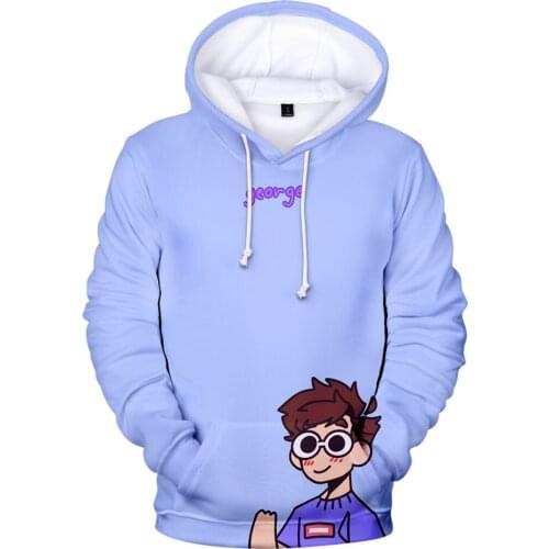 2021 GeorgeNotFound 3D Print Hoodie Fashion Hip hop Winer Hoodies Sportswear Kids Hooded Kawaii Boys/girls Anime Clothes