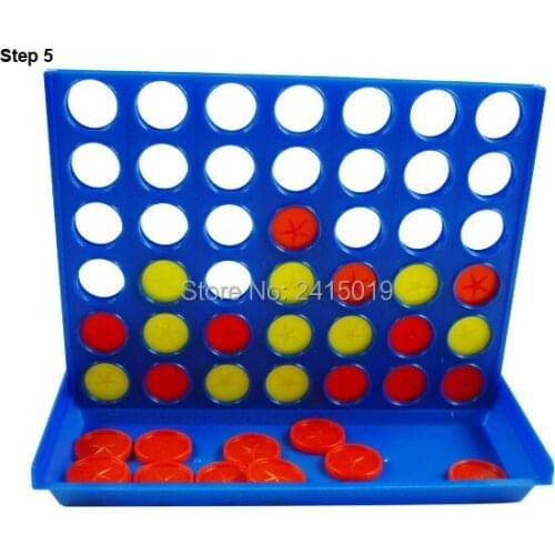 4-in-a-row M size four in a row line connecting bingo board game interactive intelligence children kids home travel party fun