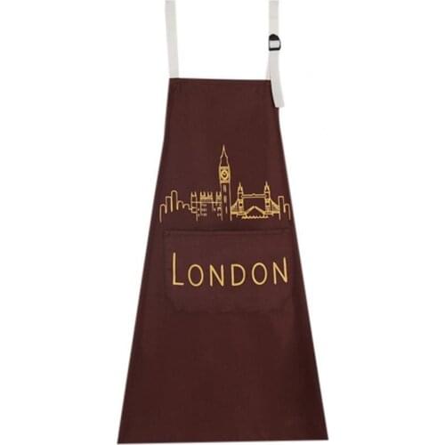 50% Dropshipping!!Apron Skin-friendly No Fading Polyester Ladies Fashion Workwear Apron for Dishwashing