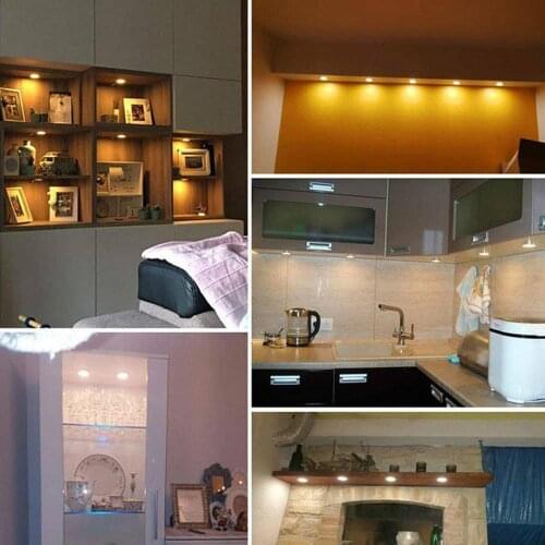 6 Pack Interior LED Spot Lights 12V LED Recessed Downlight 6000K White 240 LM Ceiling Fixture Dimmable Replacement For VW T4 T5