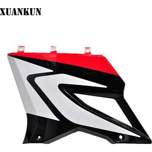 XUANKUN Motorcycle Accessories GP150 LX150-56 Left Windshield Hood in the Board / Red, Yellow, Green, Black
