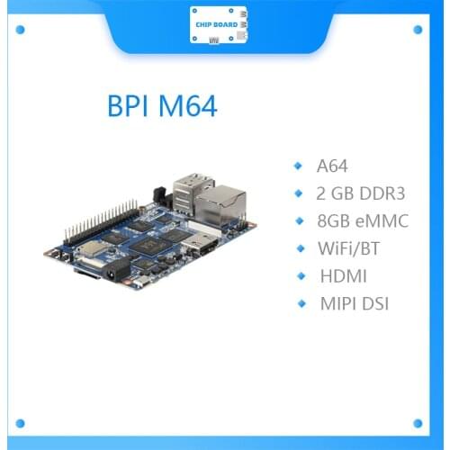 BPI-M64 Banana Pi Allwinner A64 Board 64-bit Quad-core mini single board computer
