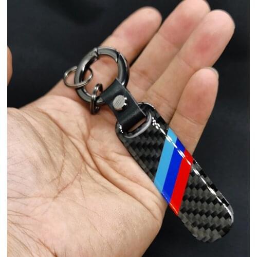 Carbon fiber Keychain Car Logo Key Ring Car Styling For Bmw M 1 3 5 X X1 X3 X5 E3 E5 Z4 E46 E39 E60 E90 E36 F30 F10