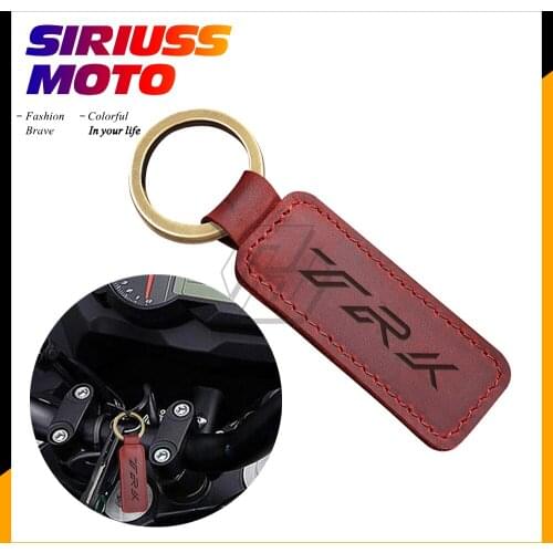 Motorcycle Cowhide Keychain Key Ring Case for Benelli TRK 251 502 502X Adventure