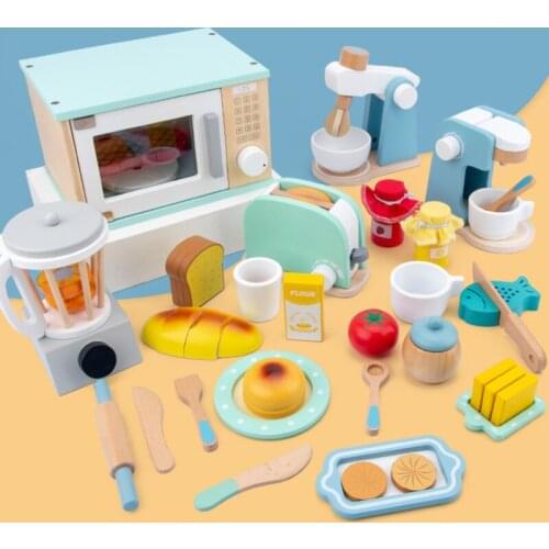Children Play House Large Simulation Microwave Kitchen Utensils Play House Kitchen Toys Dollhouse Furniture Baby Gifts