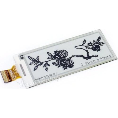 Waveshare 296x128 2.9inch E-Ink raw display black/white two colors display e-paper SPI interface supports Partial Refresh