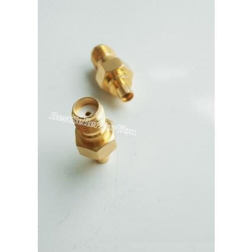 Welcome To Our Shop!1Pcs Connector MMCX Female To SMA Female Jack Straight RF Converter Adapter