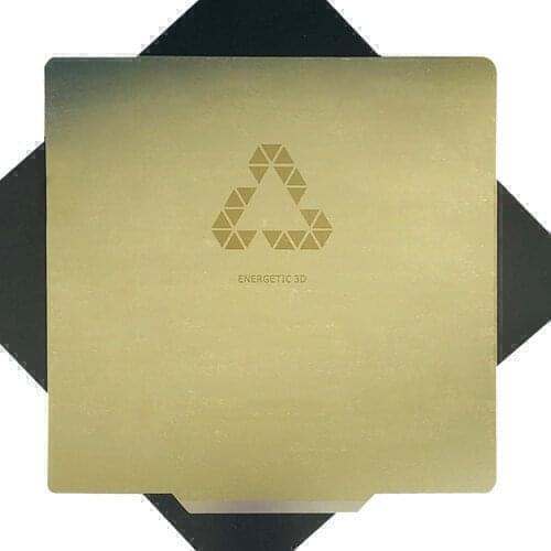 ENERGETIC Custom 203*203mm PEI Build Surface Removal Spring Steel Plate Magnetic Base Heated Bed Sticker For 3D Printer
