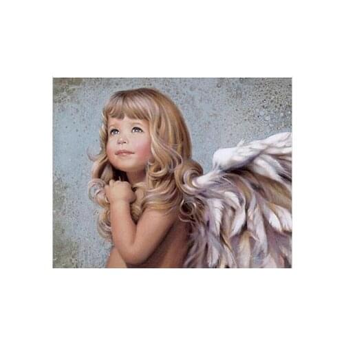 GATYZTORY Cute Girl Portrait DIY Oil Painting By Numbers Figure HandPainted Kits Pictures By Numbers Home Decoration Unique Gift