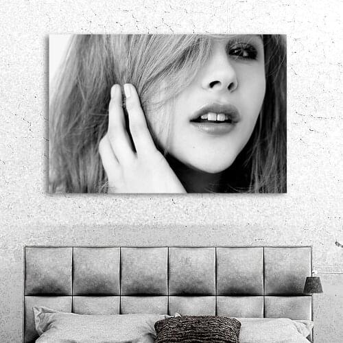 Glamorous make-up Hight Quality Printed Canvas Painting Art Portrait Poster-Decor Painting Wall-Pictures Print Modern Canvas