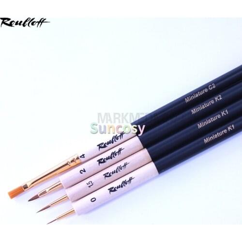 KOLINSKY SABLE Nail Art Professional Miniature Brush Set Russian Roubloff, Miniature7#/8#, Art Supplies