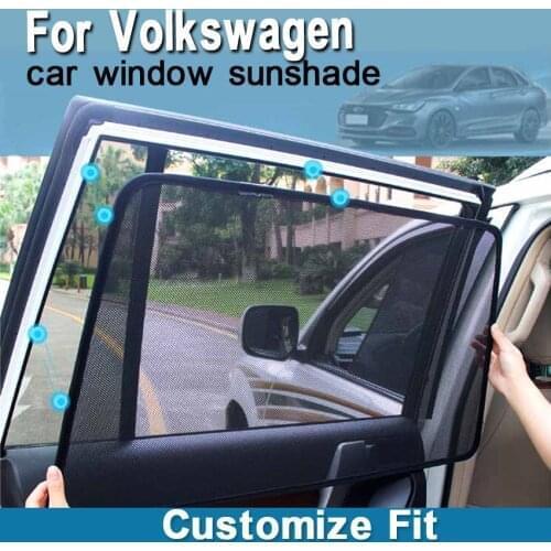 Magnetic Special Car Curtain Window SunShades Mesh Shade Blind Original Custom For Volkswagen Polo Mk4 Mk5 Mk6 Mk7 Golf Tiguan
