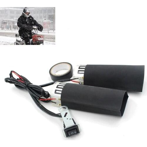 Motorcycle Heater Set, Universal Hand Warmer Set with Heated Handlesfor Motorcycle,Heated Pad Warmer Kit Heating Pad