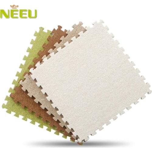 Patchwork neeu foam mats carpet crawling mat velvet floor protection mat 30x30cm or 60cm x 60cm autumn and winter