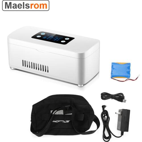 Portable Travel Insulin Refrigerated Box Insulin Cooler Cooling Medicine Refrigerator Smart LCD Display Pill Case