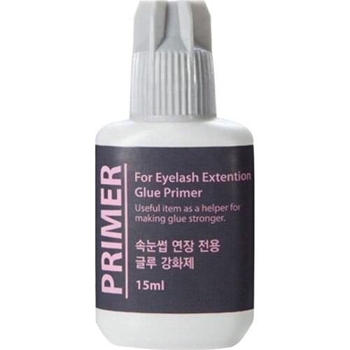 15ml Eyelash Extension Glue Primer Korea Transparent Eyelashes Glue Stronger False Eyelash Root Primer Make Lashes Stay Longer