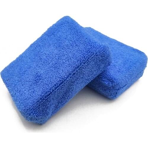 Simple Houseware Microfiber Ultra-Soft Applicator Foam Household Cleaning Sponge Blue Microfiber Applicators