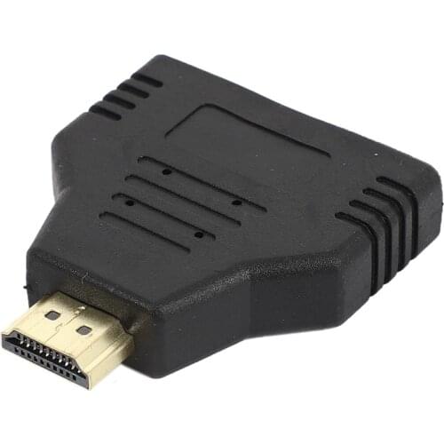 1080P HDMI Port Male to 2 Female 1 In 2 Out Splitter Cable Adapter Converter New