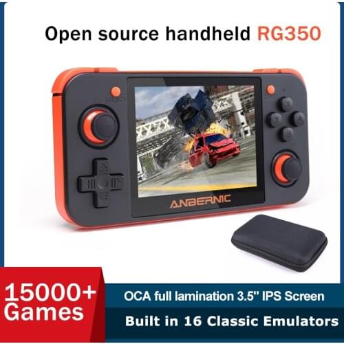 TSINGO 3.5 inch IPS Screen RG350 Retro Game Console HDMI 20+ Emulators Linux System 32GB/64GB 10000+ Games RG 350 Game Player