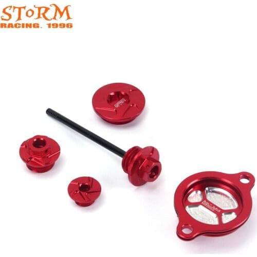 Engine Oil Filter Timing Screw Bolt Cap Dipstick For HONDA CRF450X 2005 2006 2007 2008 09 10 11 12 13 14 15 16 CRF250R 2010-2016