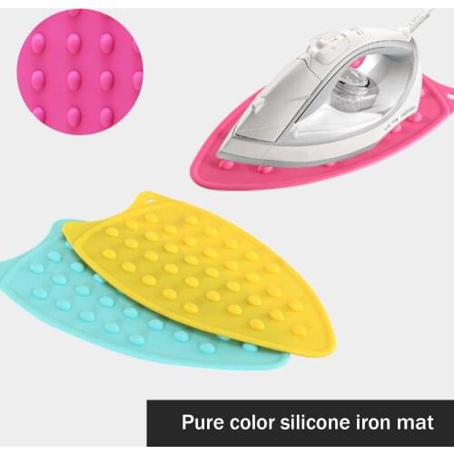 Silicone Waterproof Iron Hot Protection Rest Pad Mat Safe Surface Iron Stand Mat Rest Ironing Pad Colorful Insulation Boards Pad