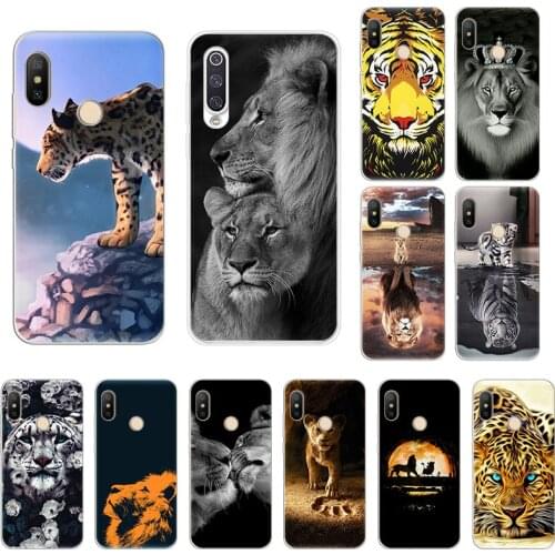 Tiger King Lion Leopard Clear Soft TPU Phone Case For Xiaomi Redmi 8 9 7 9A 9C 7a 6 6A K20 K40 9T Note 10 9 8T 7 6 Pro 9s Cover