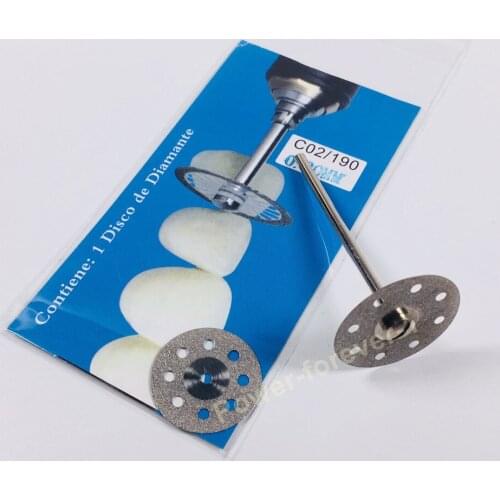 5~100Pis C02 Dental Diamond Disc Wheel Porcelain Teeth Cutting Polishing Thickness 0.2mm Dia:19MM