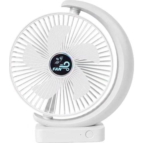 Ultra-Quiet Desktop Fan 120 Degree Wide-Angle 3-Speed Adjustable Desktop Fan 8" Portable Air Circulation Fan