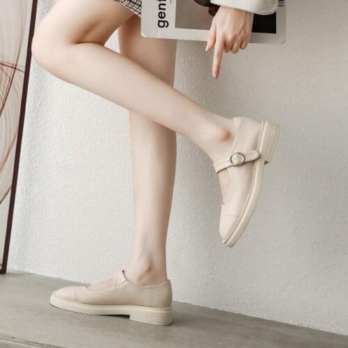 Sweet Girls Female Kawaii Mary Jane Japanese Cute Anime Cos Lolita Shoes Women Harajuku Feminine Ladies Monk Straps Mid Heel 3cm