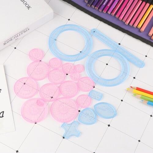 Creative Educational Spirograph Drawing Toys Set Interlocking Gears Wheels Painting Drawing Accessories Toy Spirographs