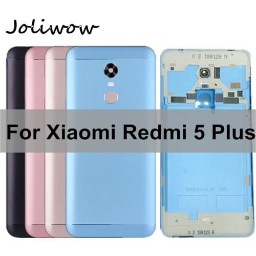 For Xiaomi Redmi 5 Plus Battery Back Cover Metal Rear Door Housing + Side Key for Redmi5 Plus Battery Case Replacement Spare