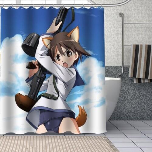 New Arrival anime girl Shower Curtains DIY Bathroom Curtain Fabric Washable Polyester for Bathtub Art Decor Drop Shipping