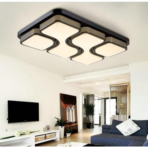 Iron Hardware Acrylic LED Ceiling Light Living Room Bedroom Study Room Restaurant Lamp Office & Commercial Lighting Ceiling Lamp