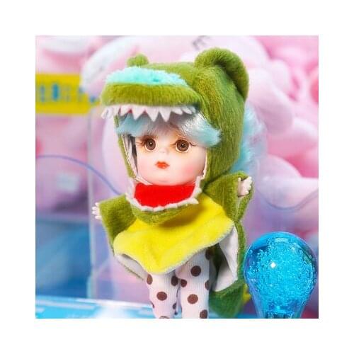 1/12 BJD Blyth Doll 26 Joint Body 14CM Mini doll DODO ob11 doll with outfit shoes makeup dolls and box combination Set gift toys