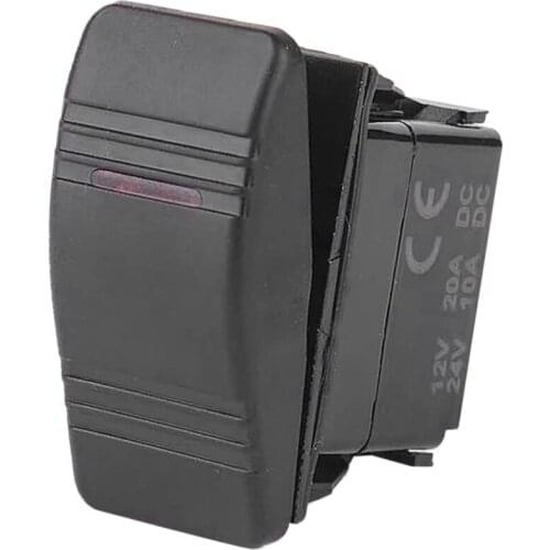 3pin LED Backlit 12V/24V Car Auto Boat Rocker ON/OFF Toggle Switch S3003R