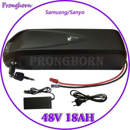 48V 18AH Hailong Lithium Battery 48V 18AH Electric Bike Lithium Battery 48V 1000W use Samsung/Sanyo cell with 30A BMS+2A Charger