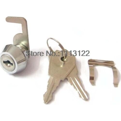 Zinc Alloy Flat Cam Lock with clip POS Casher Cam Locks 19*10MM Small Furniture Cabinet Cam Locks 1 PC