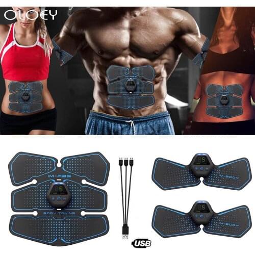 Muscle Electro Stimulator EMS Gym Electrostimulator Abdominal Electric Massager Training Apparatus Fitness Machine Building Body