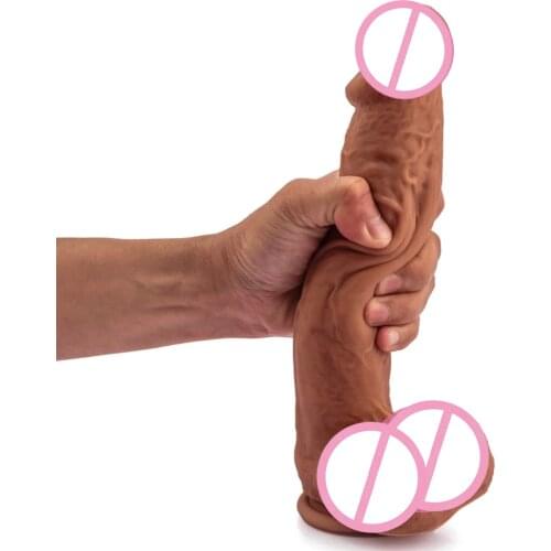 GaGu Strong Suction Cup Dick Toy for Adult Erotic Soft Dildo Anal Butt Plug Realistic Penis G-Spot Orgasm Sex Toys for Woman Gay