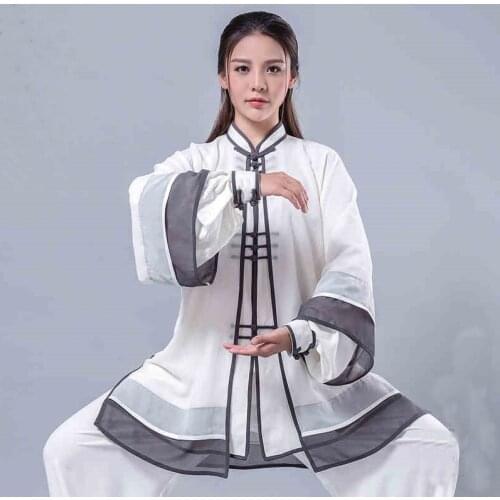 Chinese Clothing Store Wushu Clothing 2019 Spring Summer Han Fu Wing Chun Tang Suit Kung Fu Outfit Tai Chi Clothing TA1476