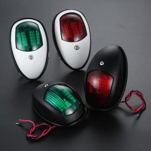 2Pc Waterproof ABS 20 LED Navigation Light Signal Warning Lamp Signal Lamp Starboard Port Side for Marine Boat Yacht Truck DC12V