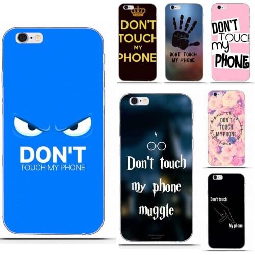Top Detailed Popular Phone Case Dont Touch My Phone For Sony Xperia Z Z1 Z2 Z3 Z4 Z5 compact Mini Premium M2 M4 M5 T3 E3 E5 XA